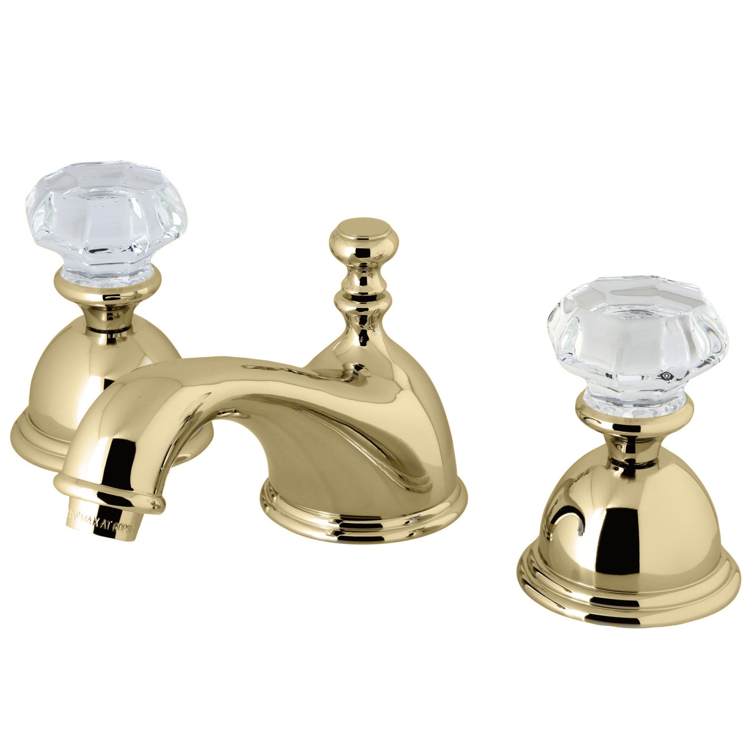 Kingston Heirloom KS3962WCL - Celebrity Two-Handle 3-Hole Deck Mount Widespread Bathroom Faucet with Brass Pop-Up, Polished Brass — image 1